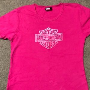 Harley Davidson women’s pink t shirt